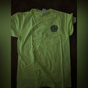 Jerzees Neon Yellow Graphic Tee
